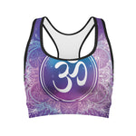 Spiritual Om Mandala Print Women's Sports Bra