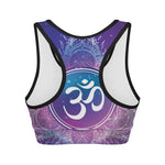 Spiritual Om Mandala Print Women's Sports Bra