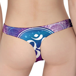 Spiritual Om Mandala Print Women's Thong