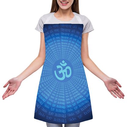 Spiritual Om Sign Print Adjustable Apron