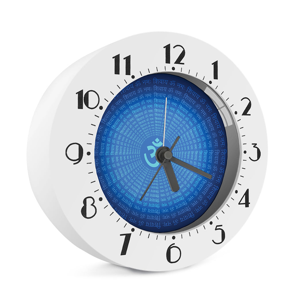 Spiritual Om Sign Print Alarm Clock