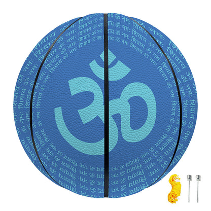 Spiritual Om Sign Print Basketball