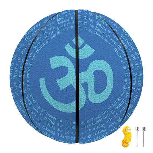 Spiritual Om Sign Print Basketball