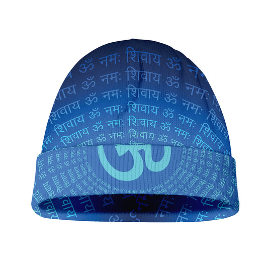 Spiritual Om Sign Print Beanie