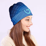 Spiritual Om Sign Print Beanie