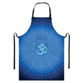 Spiritual Om Sign Print Bib Apron With Pocket