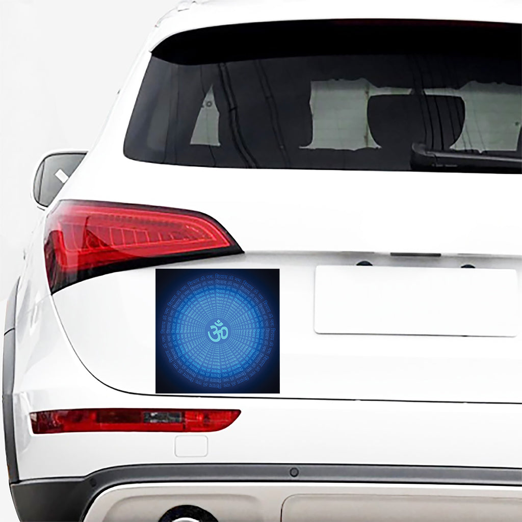 Spiritual Om Sign Print Car Sticker