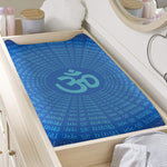 Spiritual Om Sign Print Changing Pad Cover