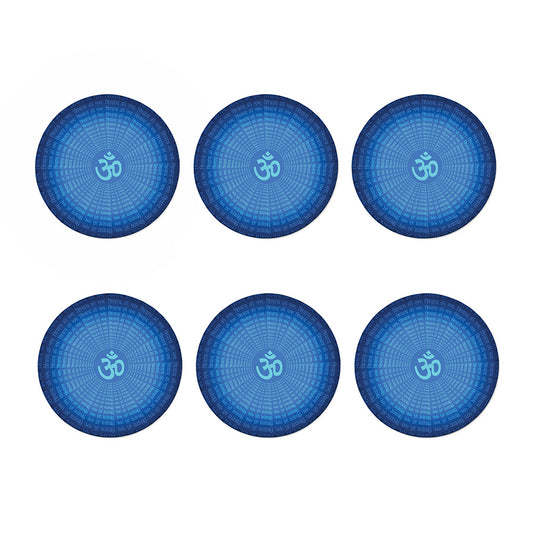 Spiritual Om Sign Print Coaster Set