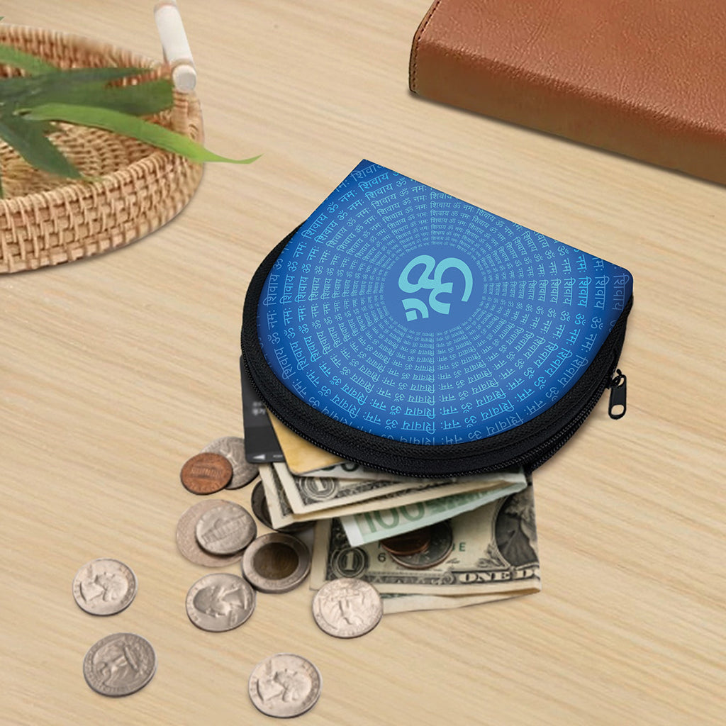 Spiritual Om Sign Print Coin Purse