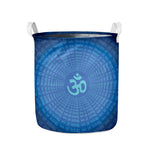 Spiritual Om Sign Print Collapsible Laundry Basket