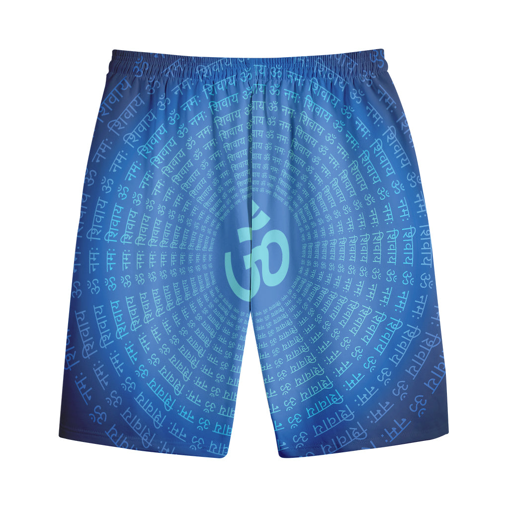 Spiritual Om Sign Print Cotton Shorts