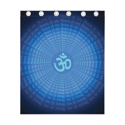 Spiritual Om Sign Print Curtain
