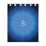 Spiritual Om Sign Print Curtain