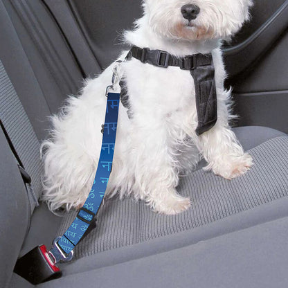 Spiritual Om Sign Print Dog Seat Belt