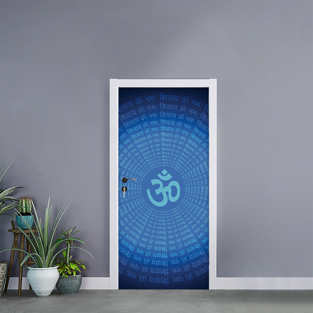 Spiritual Om Sign Print Door Sticker