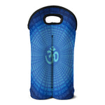 Spiritual Om Sign Print Double Neoprene Wine Tote