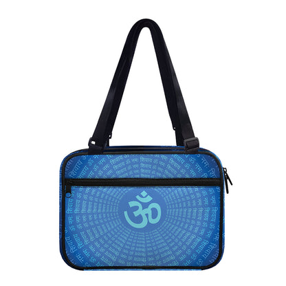 Spiritual Om Sign Print Double Strap Bible Bag