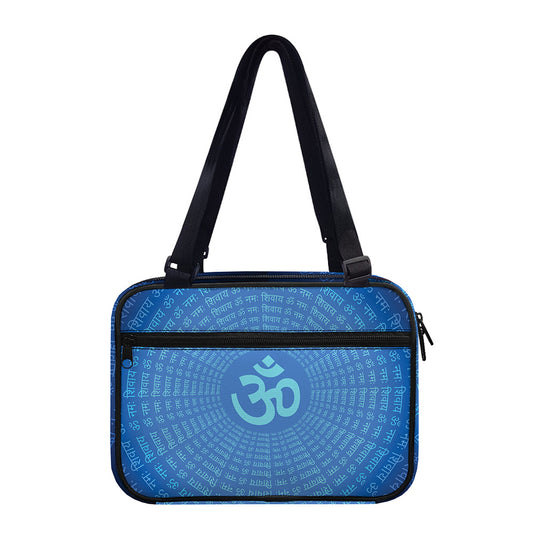 Spiritual Om Sign Print Double Strap Bible Bag