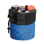 Spiritual Om Sign Print Drawstring Makeup Bag