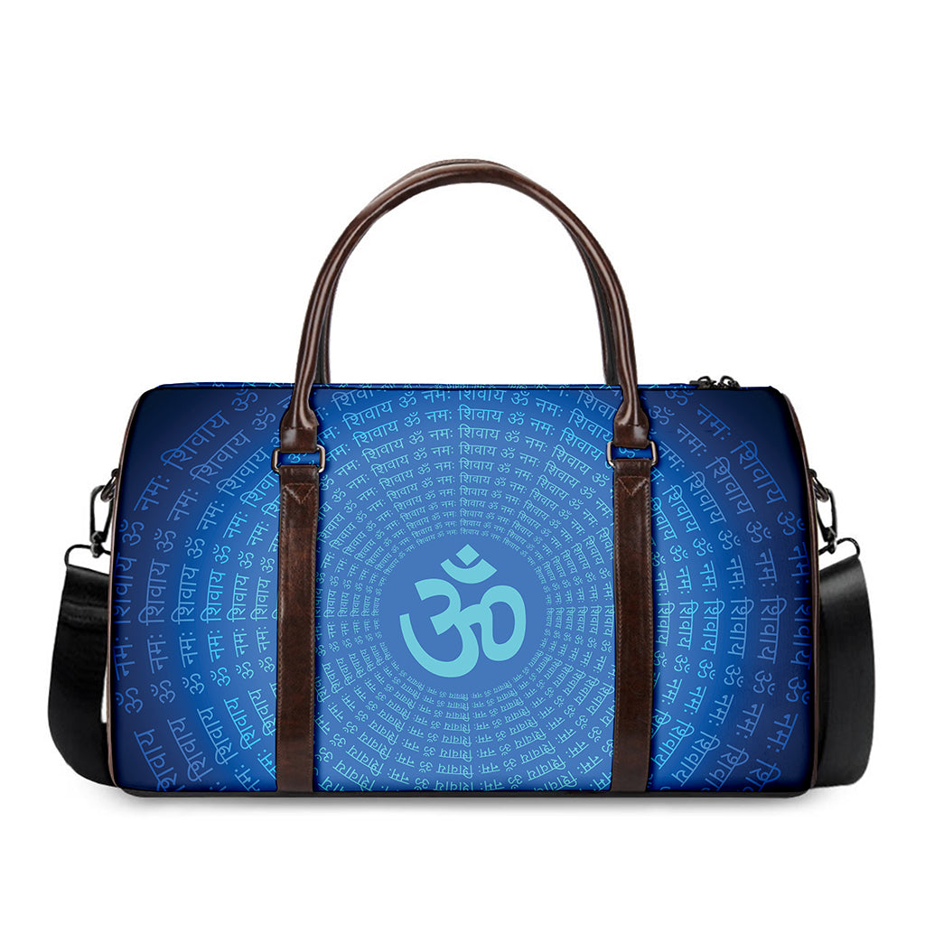 Spiritual Om Sign Print Duffle Bag