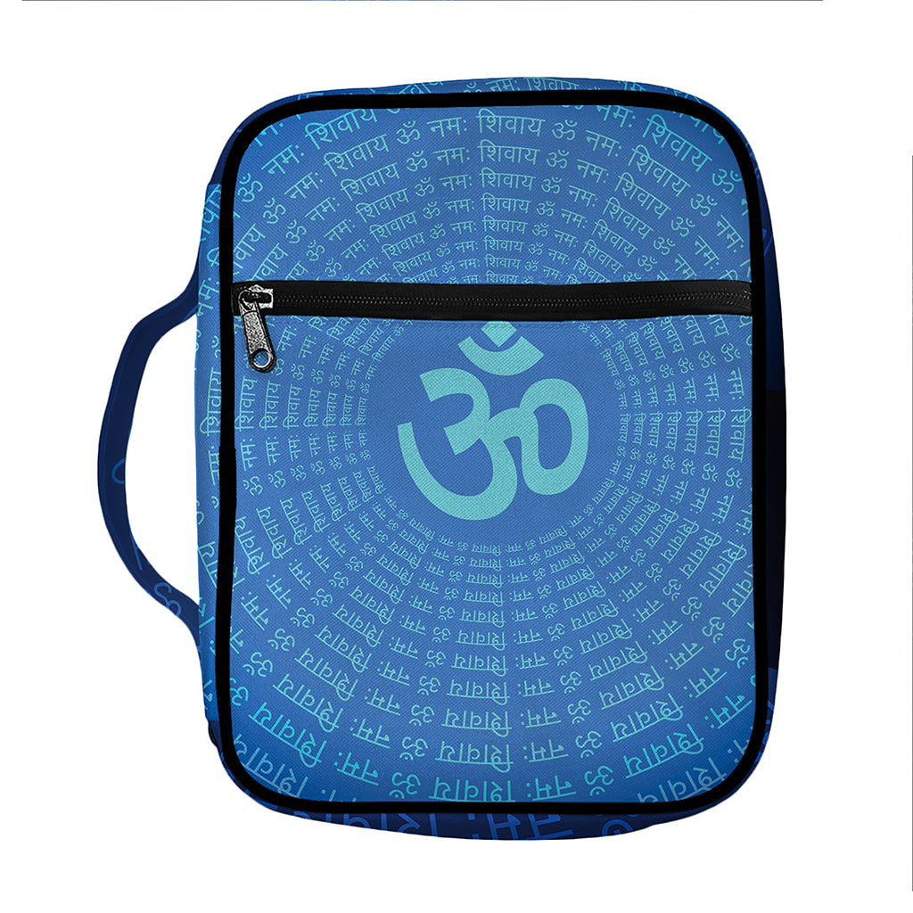 Spiritual Om Sign Print Front Pocket Bible Bag