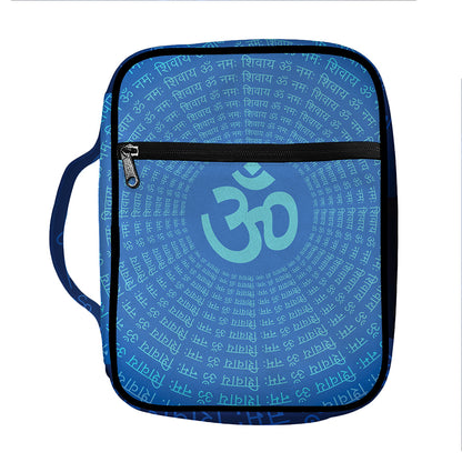 Spiritual Om Sign Print Front Pocket Bible Bag
