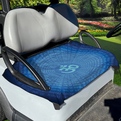 Spiritual Om Sign Print Golf Cart Seat Cover
