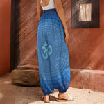 Spiritual Om Sign Print Harem Pants