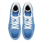 Spiritual Om Sign Print High Top Leather Sneakers