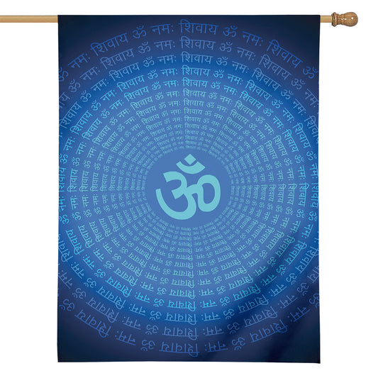 Spiritual Om Sign Print House Flag