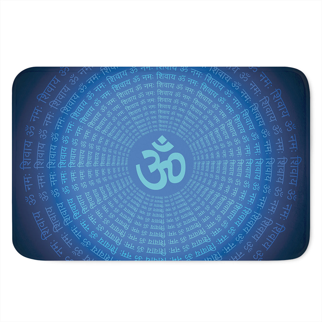 Spiritual Om Sign Print Indoor Door Mat