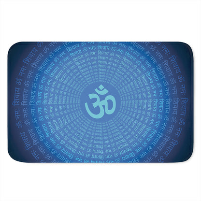 Spiritual Om Sign Print Indoor Door Mat