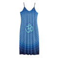 Spiritual Om Sign Print Jersey Midi Cami Dress