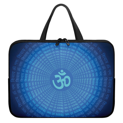 Spiritual Om Sign Print Laptop Sleeve With Handle