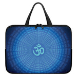Spiritual Om Sign Print Laptop Sleeve With Handle