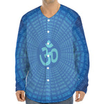 Spiritual Om Sign Print Long Sleeve Baseball Jersey