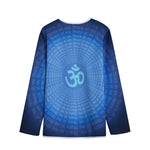 Spiritual Om Sign Print Long Sleeve Short Coat