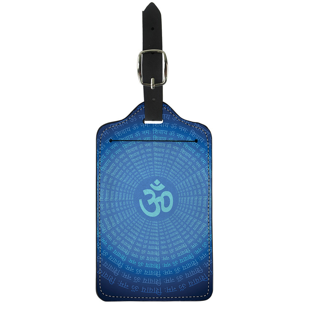Spiritual Om Sign Print Luggage Tag