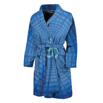 Spiritual Om Sign Print Men's Bathrobe