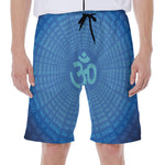 Spiritual Om Sign Print Men's Beach Shorts
