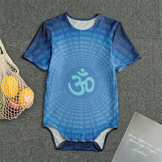 Spiritual Om Sign Print Men's Bodysuit