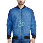 Spiritual Om Sign Print Men's Bomber Jacket