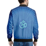 Spiritual Om Sign Print Men's Bomber Jacket