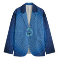Spiritual Om Sign Print Men's Cotton Blazer