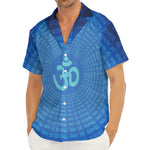 Spiritual Om Sign Print Men's Deep V-Neck Shirt