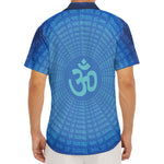 Spiritual Om Sign Print Men's Deep V-Neck Shirt