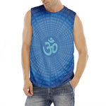 Spiritual Om Sign Print Men's Fitness Tank Top