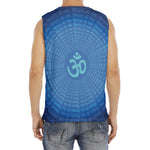 Spiritual Om Sign Print Men's Fitness Tank Top