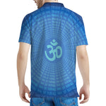 Spiritual Om Sign Print Men's Polo Shirt